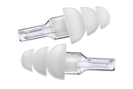 cover ETY Ear Plugs Large Size Clear Stem White Tip Large Size